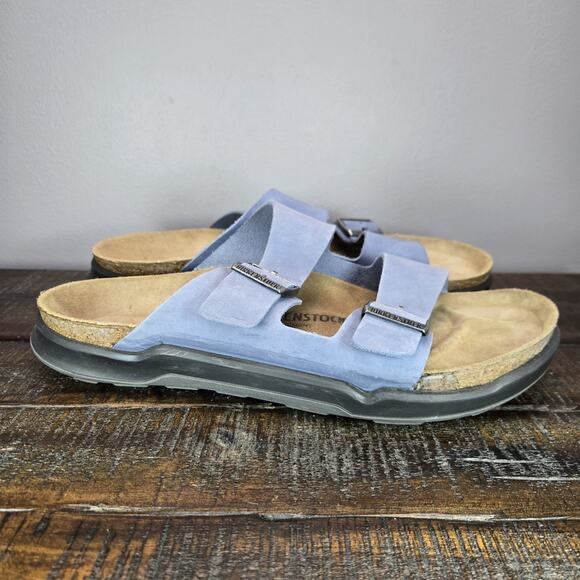 Birkenstock Arizona Crosstown Mens Size 13 Regular Strap Slides Sandal Blue - Picture 1 of 11